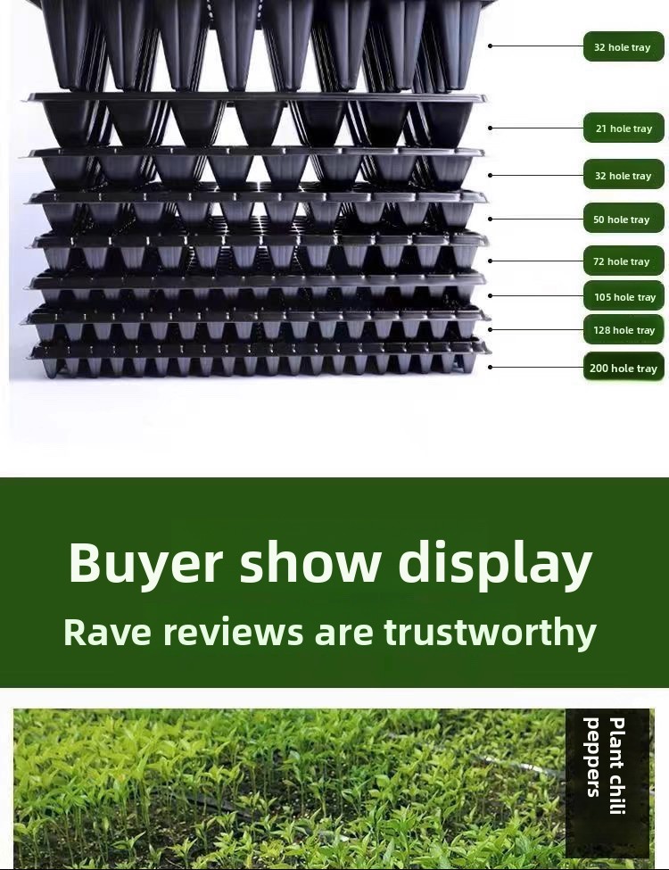 Plastic seedling tray/Nursery blister tray/Seed starting tray - Image 4